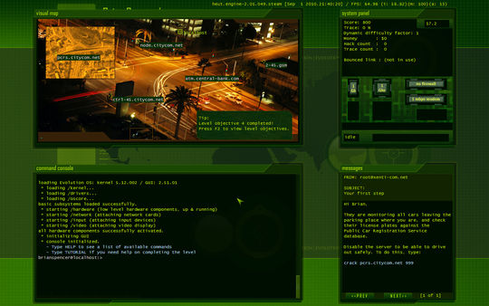Screenshot z Hacker Evolution - Untold