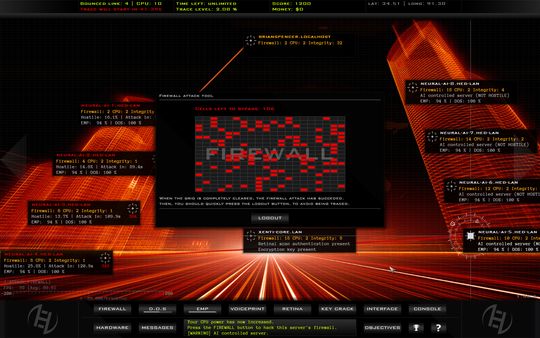 Screenshot z Hacker Evolution Duality
