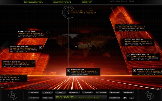 Screenshot z Hacker Evolution Duality