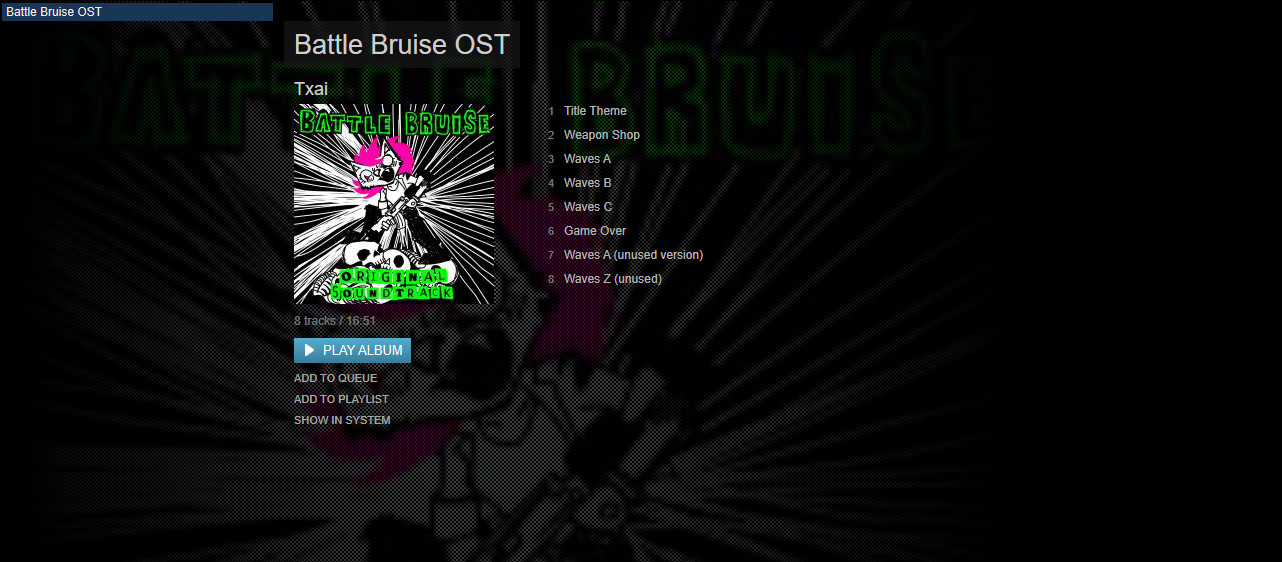 Battle Bruise — Soundtrack Featured Screenshot #1