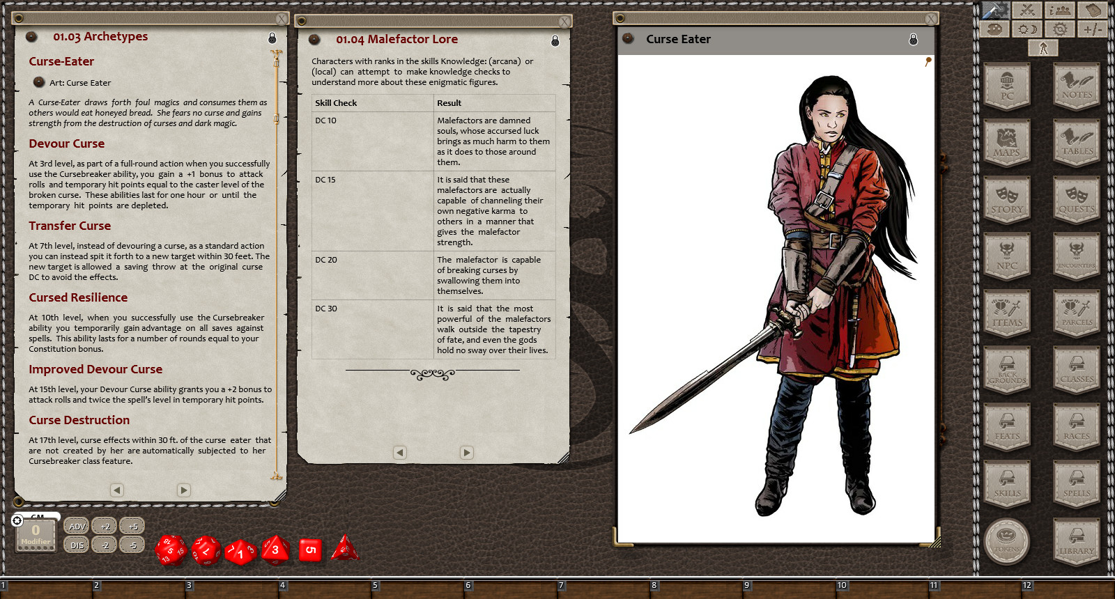 Fantasy Grounds - The Malefactor Class: Revised & Expanded (5E)のスクリーンショット 1