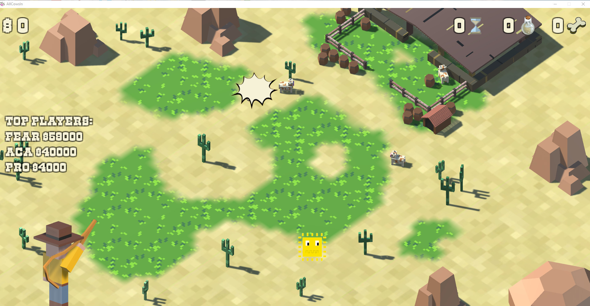 #1. All Cows In (Steam) Ved: Hedgehog Game Studios