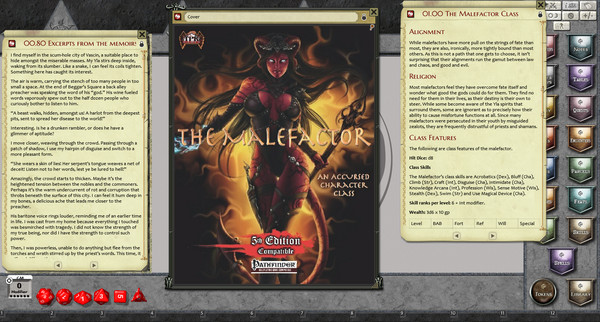 Fantasy Grounds - The Malefactor Class: Revised & Expanded (PFRPG)