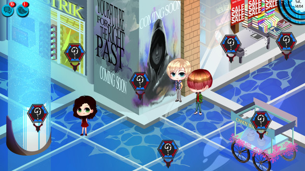 Screenshot z AMPLITUDE: A Visual Novel