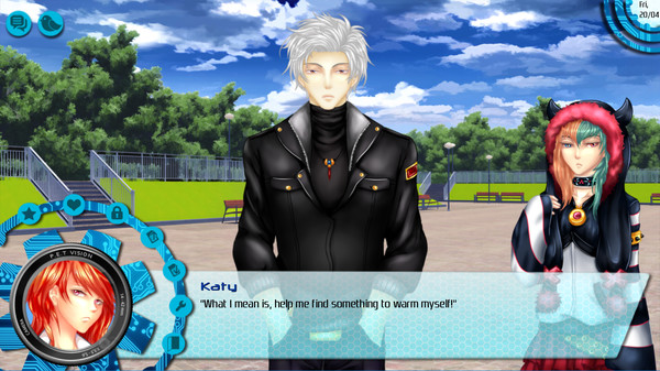 Screenshot z AMPLITUDE: A Visual Novel