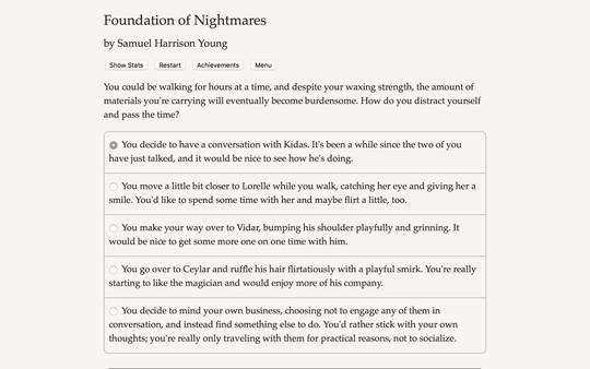 Screenshot z Foundation of Nightmares