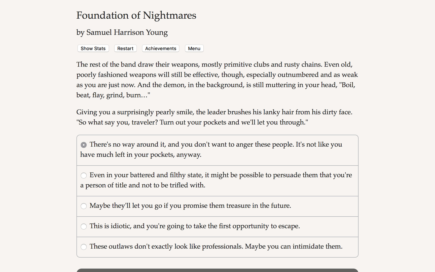 Foundation of Nightmaresのスクリーンショット 1