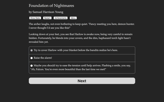 Screenshot z Foundation of Nightmares