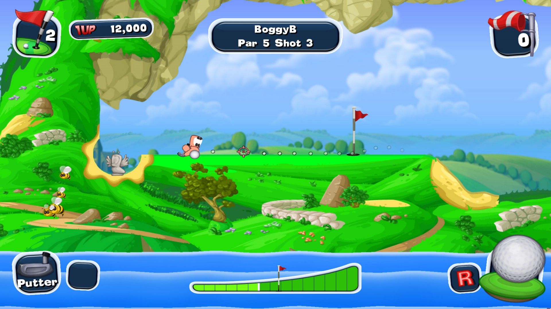 Worms Crazy Golf Featured Screenshot #1