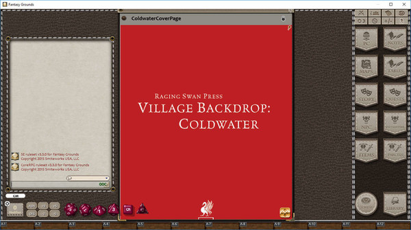 Fantasy Grounds - Village Backdrop: Coldwater (5E)