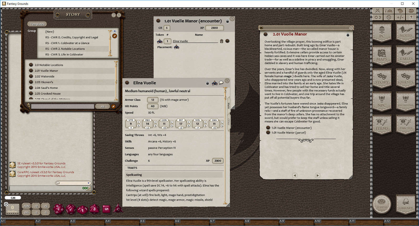 Fantasy Grounds - Village Backdrop: Coldwater (5E)のスクリーンショット 1