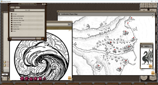 Fantasy Grounds - Village Backdrop: Coldwater (5E)