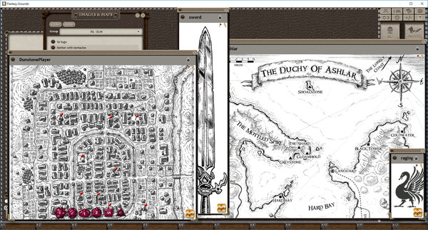 Fantasy Grounds - Town Backdrop: Dunstone (5E)