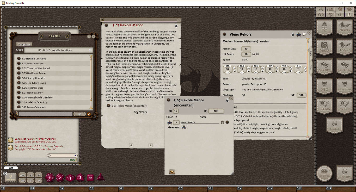 Fantasy Grounds - Town Backdrop: Dunstone (5E)のスクリーンショット 1