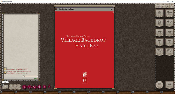 Fantasy Grounds - Village Backdrop: Hard Bay (5E)