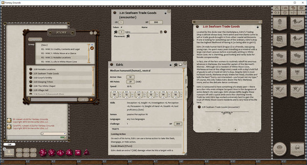 Fantasy Grounds - Village Backdrop: White Moon Cove (5E)