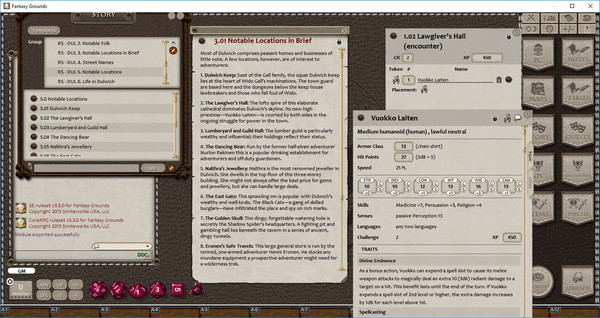 Fantasy Grounds - Town Backdrop: Dulwich (5E)