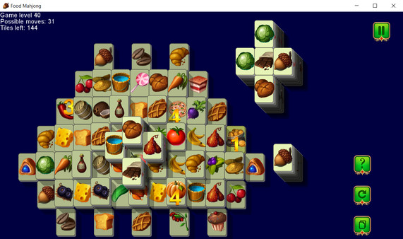 Screenshot z Food Mahjong