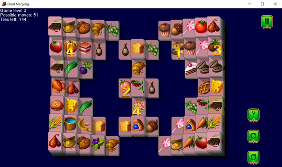 Screenshot z Food Mahjong