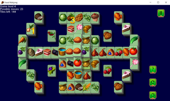 Screenshot z Food Mahjong
