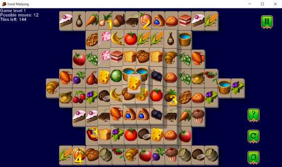 Screenshot z Food Mahjong