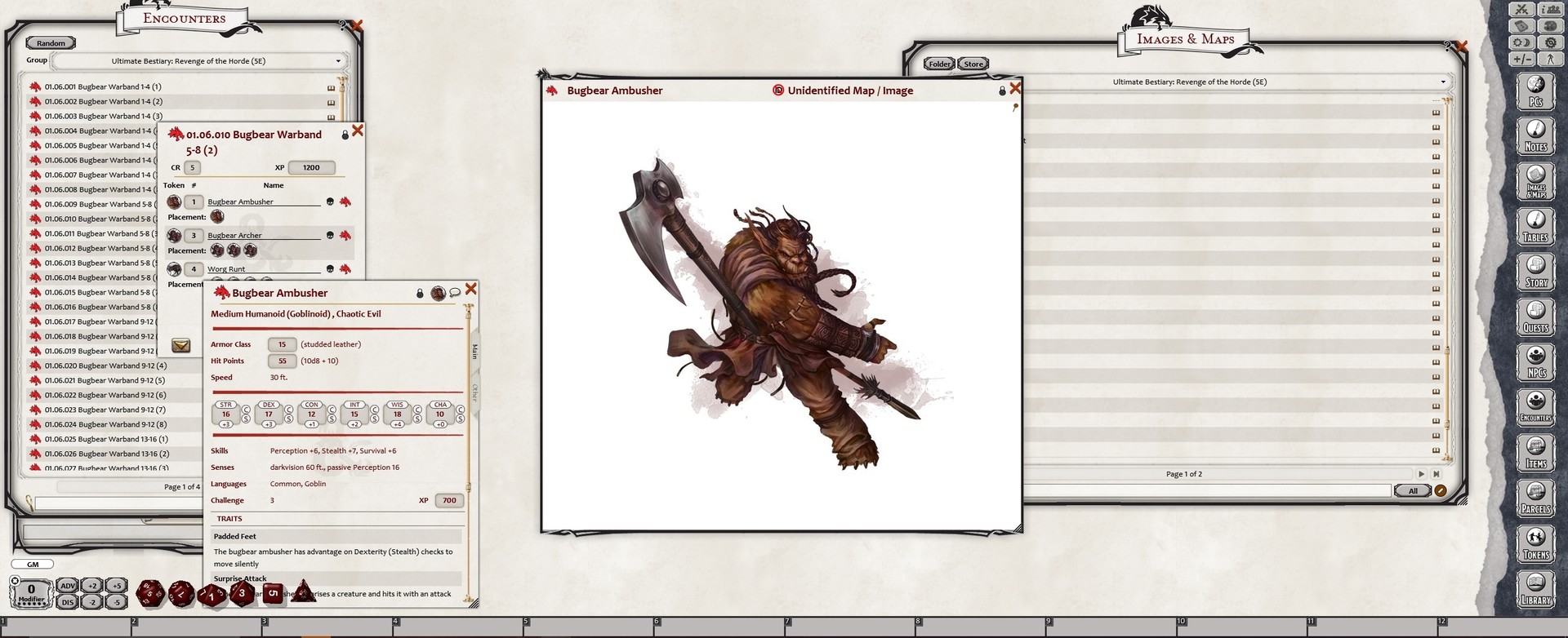 Fantasy Grounds - Ultimate Bestiary: Revenge of the Horde (5E) screenshot 3