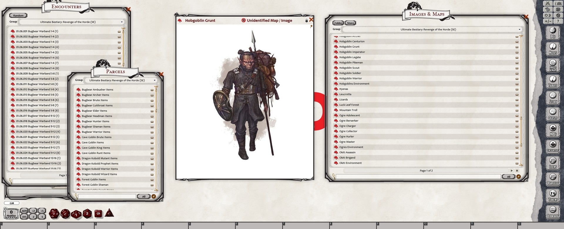 Fantasy Grounds - Ultimate Bestiary: Revenge of the Horde (5E) screenshot 2