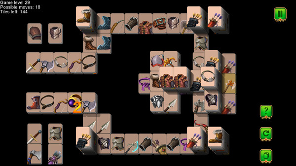 Screenshot z Weapon and Armor: Mahjong