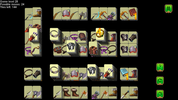 Screenshot z Weapon and Armor: Mahjong