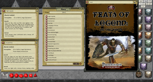 Fantasy Grounds - Feats of Legend: 20 Orc Feats (PFRPG)