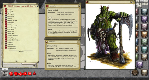 Fantasy Grounds - Feats of Legend: 20 Orc Feats (PFRPG)