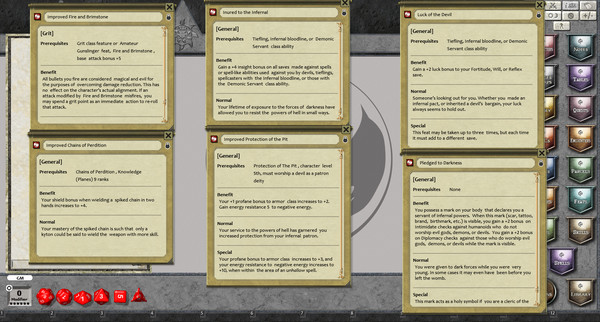 Fantasy Grounds - Feats of Legend: 20 Infernal Feats (PFRPG)