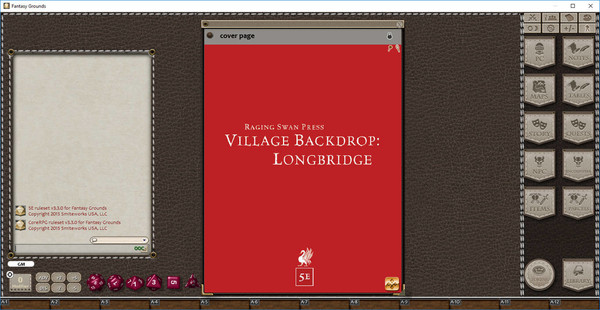 Fantasy Grounds - Village Backdrop : Longbridge (5E)