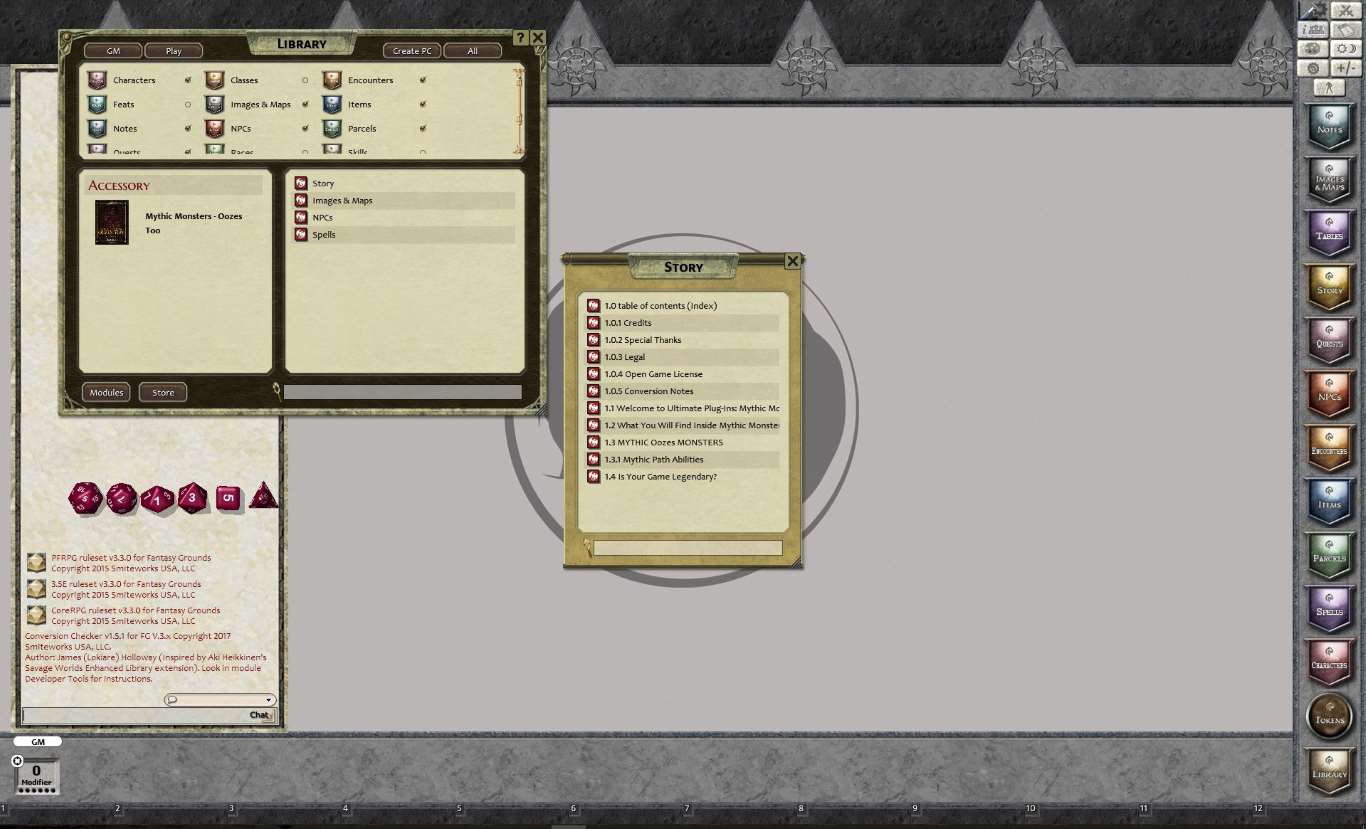 Fantasy Grounds - Mythic Monsters #6 - Oozes Too (PFRPG)のスクリーンショット 1