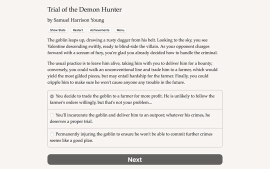 Trial of the Demon Hunter screenshot 1