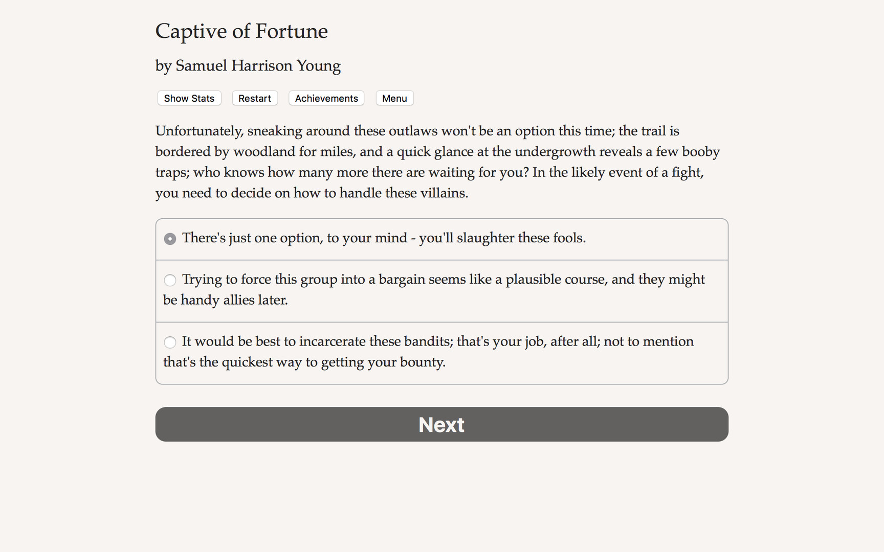 Captive of Fortune screenshot #1