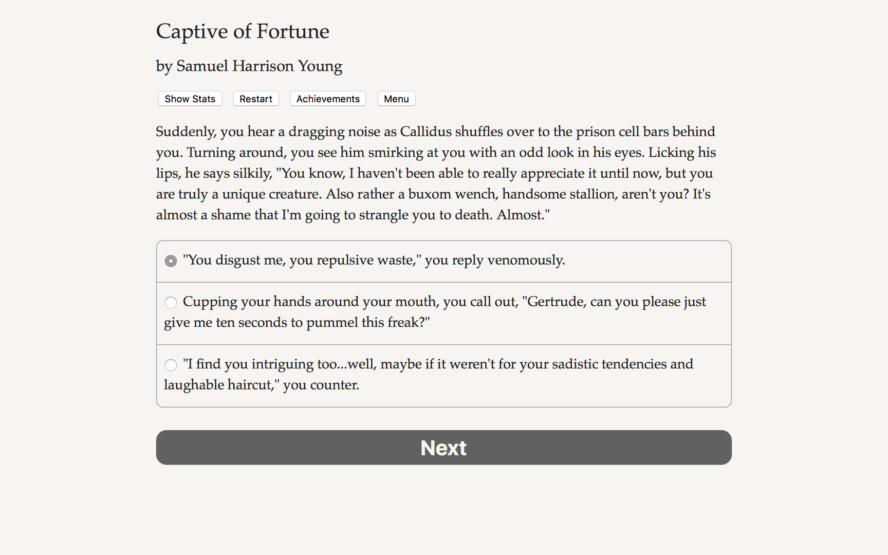 Captive of Fortune screenshot #3