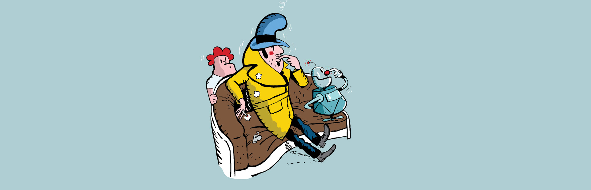 Detective Case and Clown Bot in: The Express Killer
