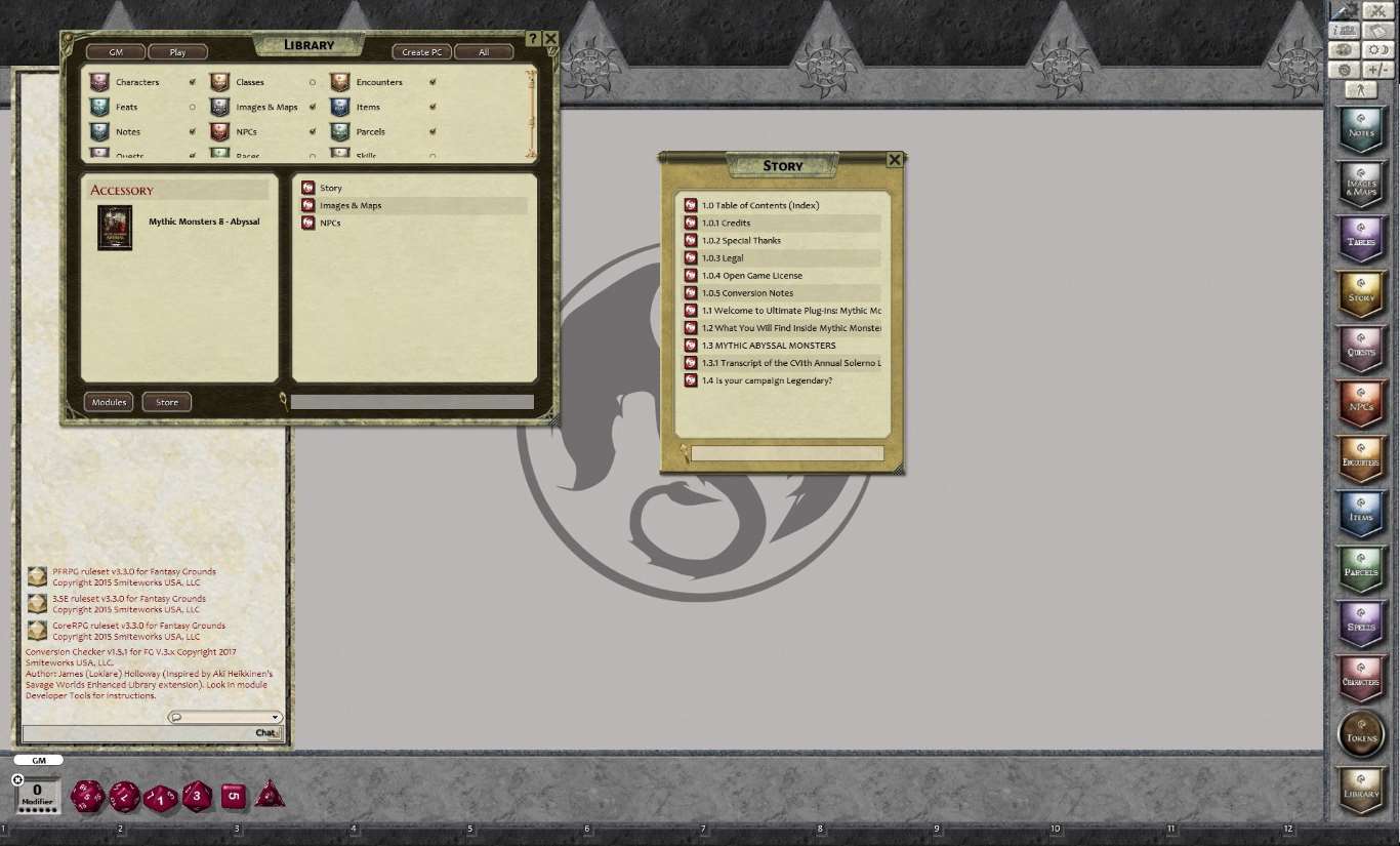 Fantasy Grounds - Mythic Monsters #8: Abyssal (PFRPG) Featured Screenshot #1