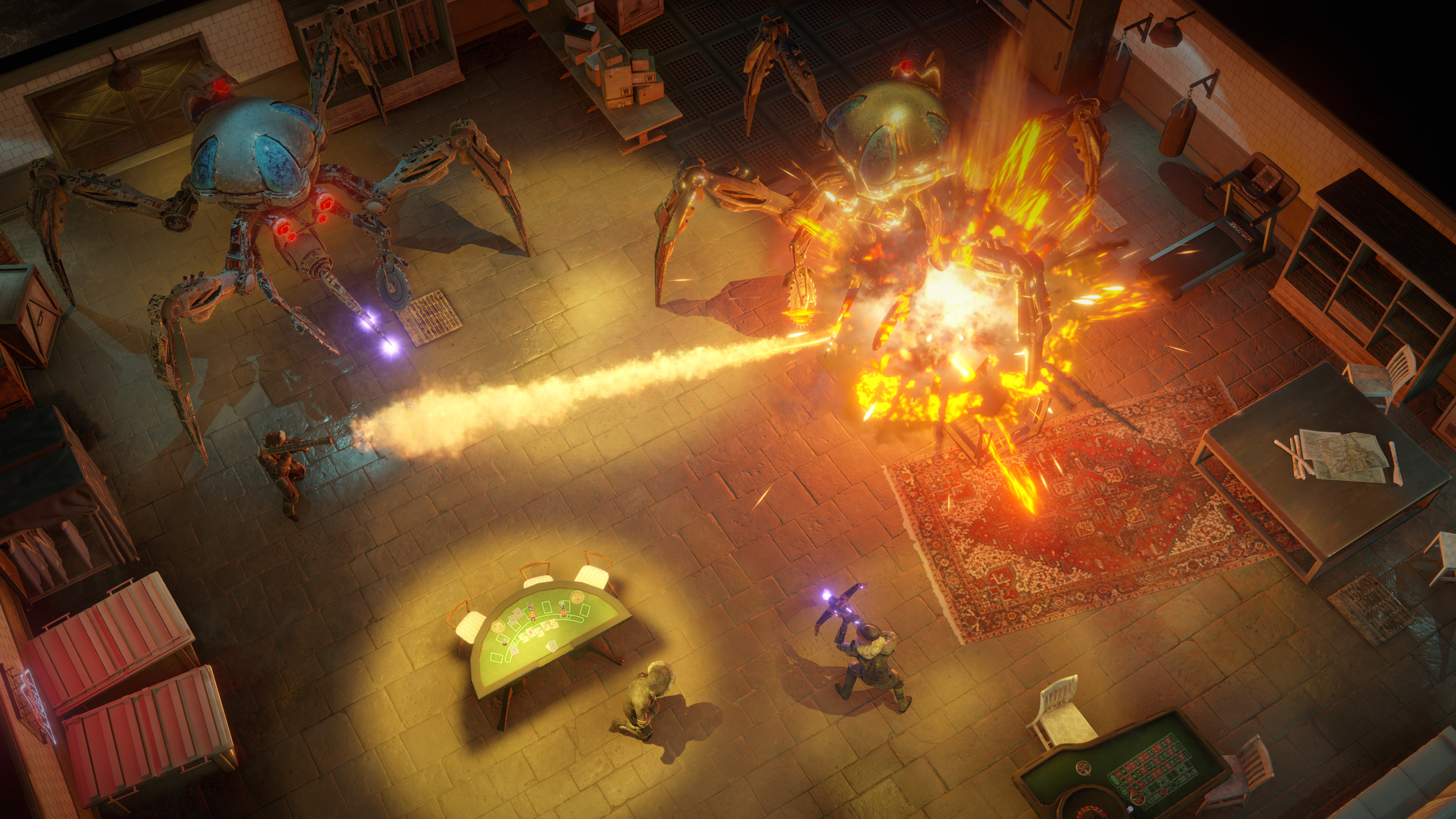 A turn-based firefight in the snow in Wasteland 3