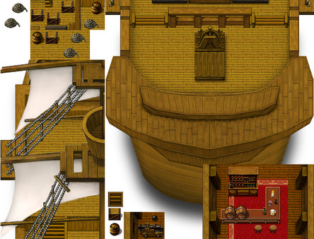 RPG Maker VX Ace - Pirate Ship Tiles