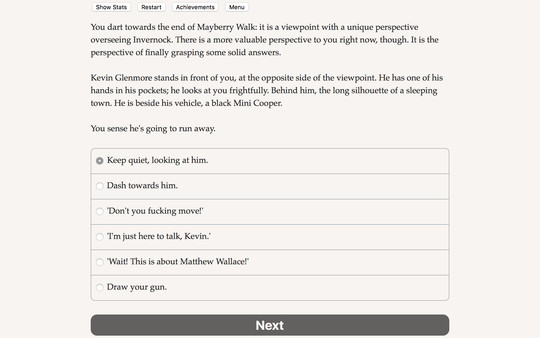 Screenshot z Highlands, Deep Waters