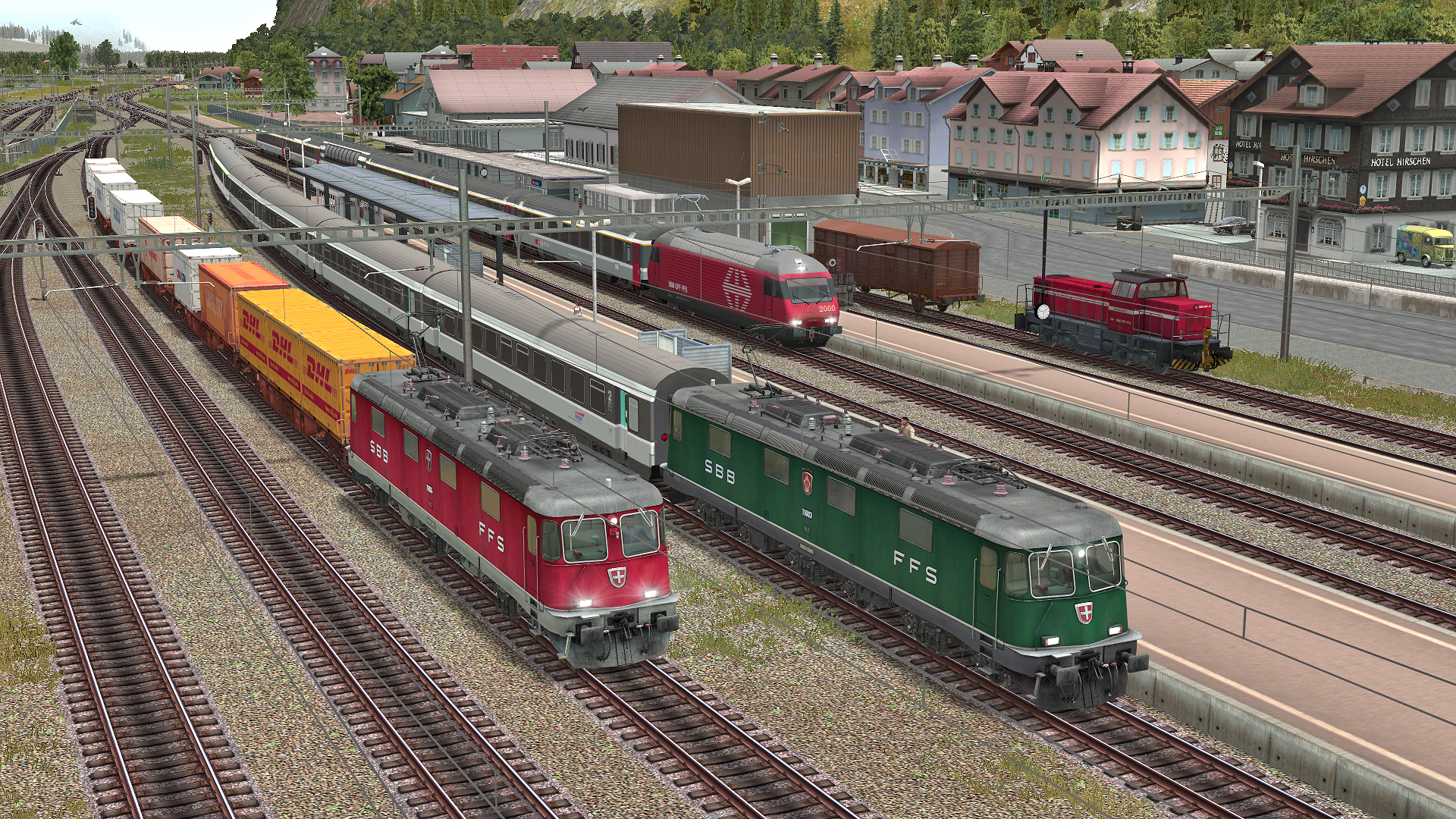EEP TSM Gotthardbahn Nordrampe Modul Erstfeld