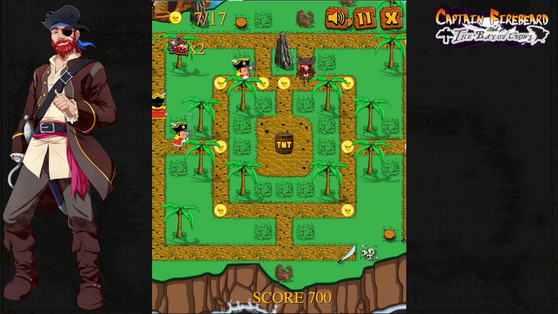 #7. Captain Firebeard and the Bay of Crows (Steam) By: Sapphire Dragon Productions