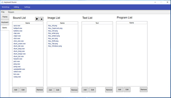 Screenshot z Keyboard Engine
