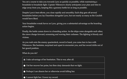 Screenshot z Choice of Broadsides