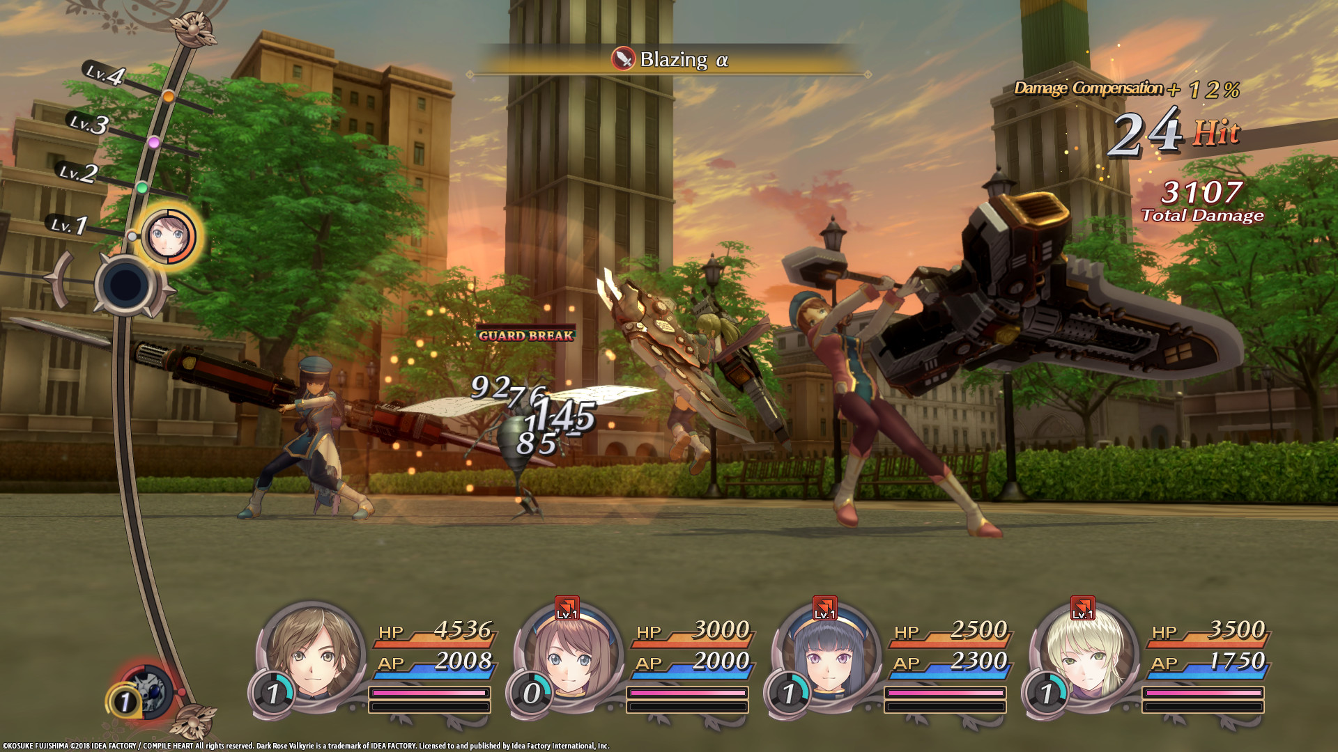 Dark Rose Valkyrie screenshot #2