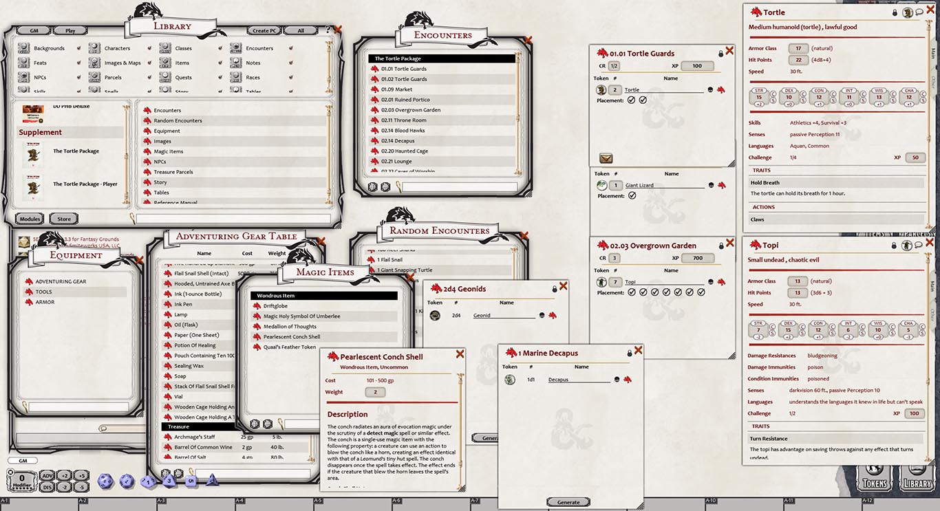 Fantasy Grounds - D&D The Tortle Package Featured Screenshot #1