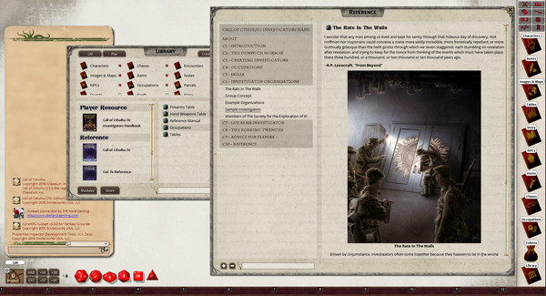 Fantasy Grounds - Investigator Handbook (CoC7E)