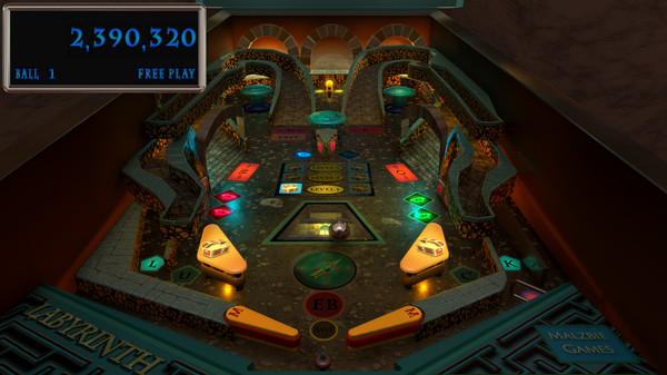 Screenshot z Malzbie's Pinball Collection